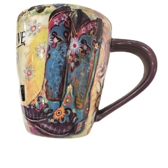 Boot Life Why Not Live Life Totally Your Way Coffee Tea Mug 17 Oz - Picture 6 of 16